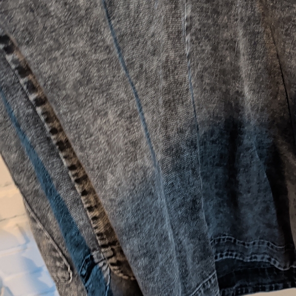 Free People Wilderado denim mini dress in the "On Mute" wash - Picture 11 of 12